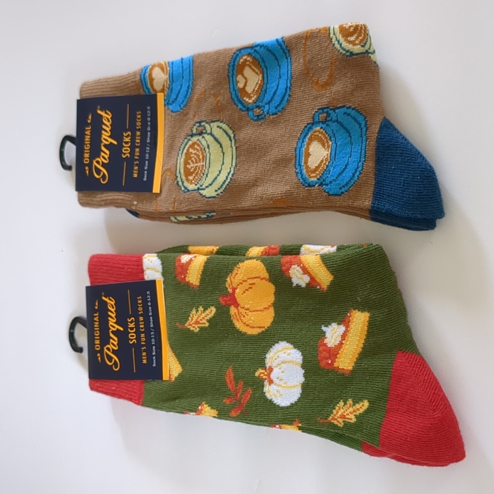 Men's Fall Themed Novelty Dress Socks